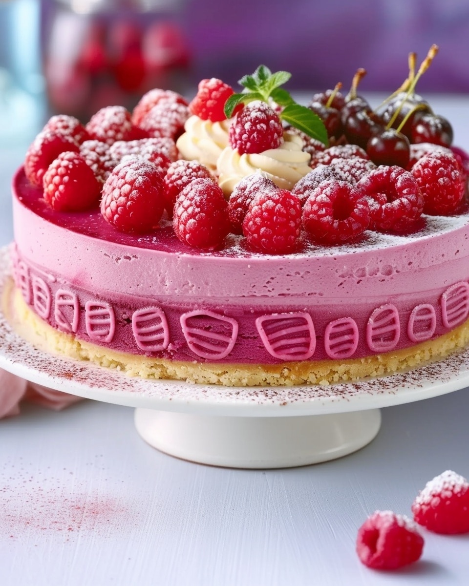 Pink Velvet Raspberry Cheesecake