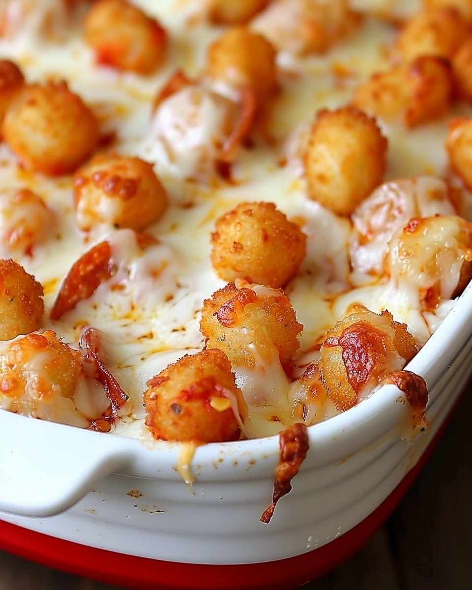 Pizza Tater Tot Casserole
