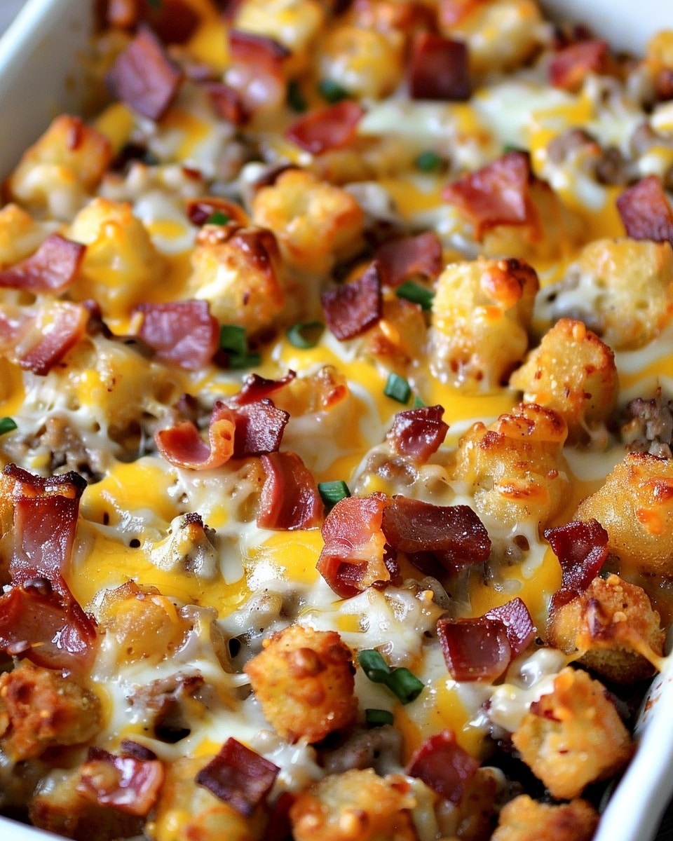 Pizza Tater Tot Casserole