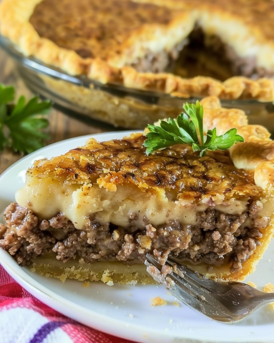 Savory Meat and Cheese Pie – Hearty, Cheesy & Comforting