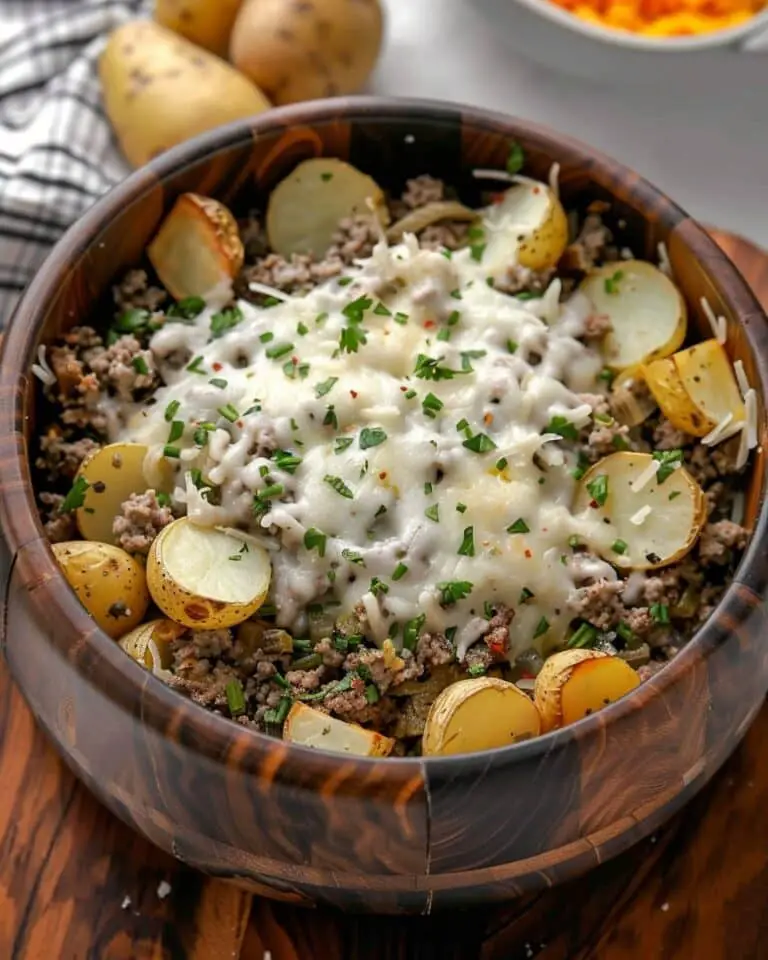 Slow Cooker 4-Ingredient Hamburger Potato Casserole
