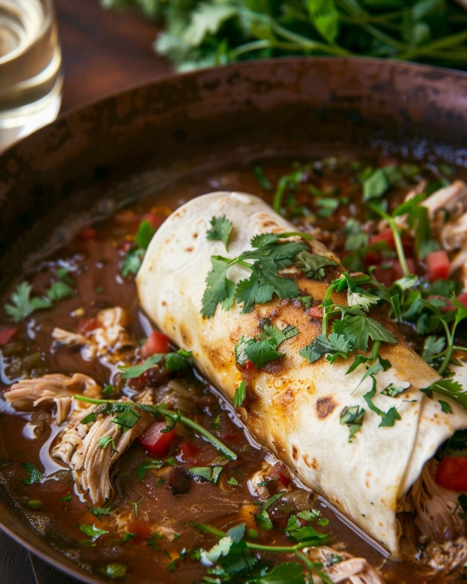 Slow-Roasted Beef Shoulder with Green Chile Smothered Burrito