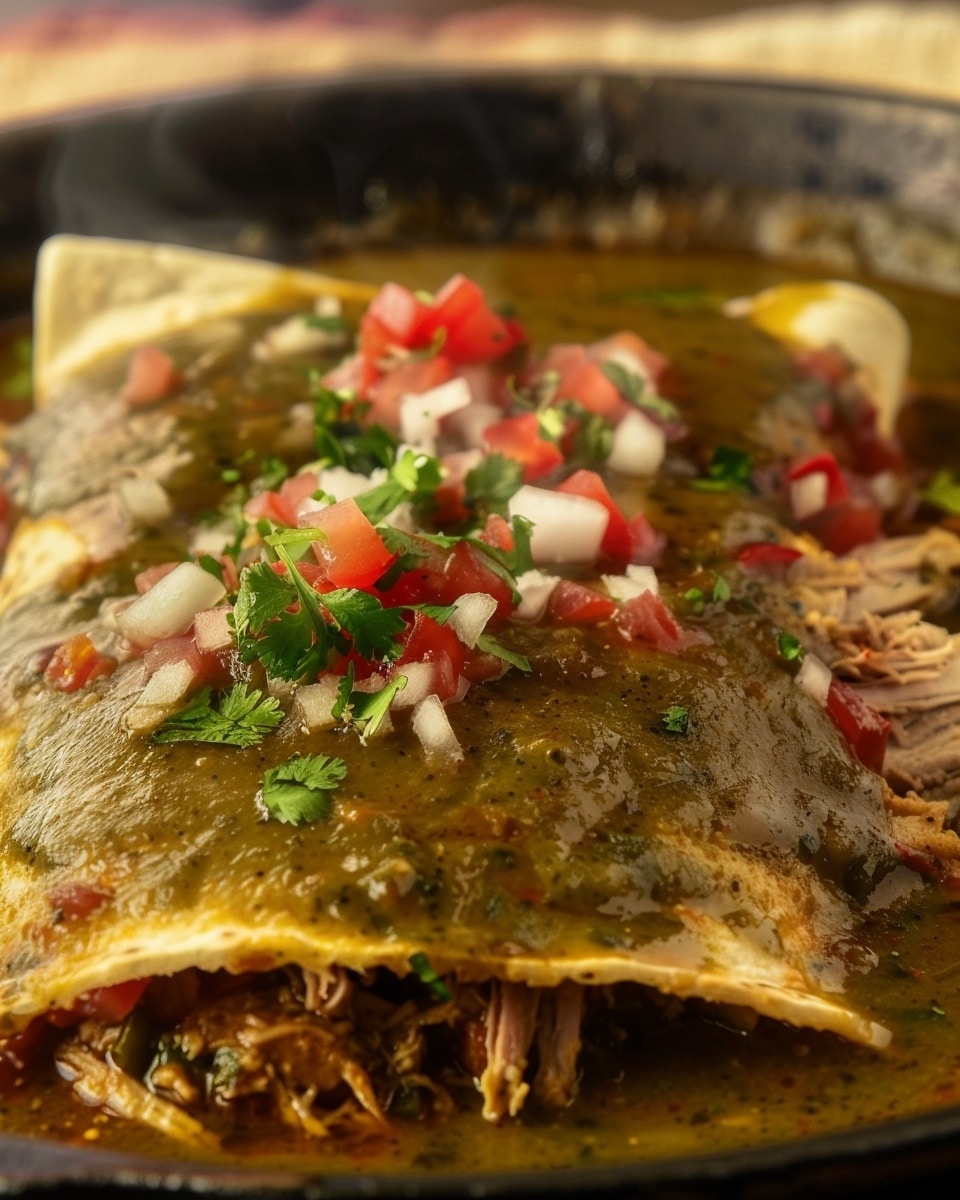 Slow-Roasted Beef Shoulder with Green Chile Smothered Burrito