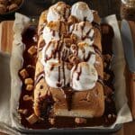 S’mores Explosion Cookie Dough Ice Cream Roll