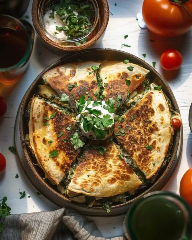 Spinach Artichoke Quesadillas: Creamy Veggie Delight!