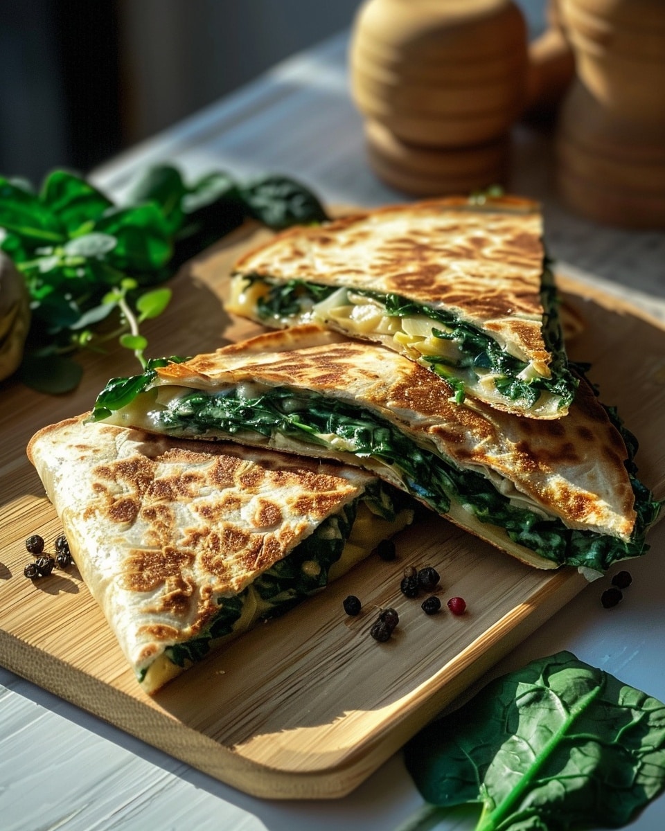 Spinach Artichoke Quesadillas: Creamy Veggie Delight!