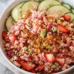 Ho to make Strawberry Crunch Salad with Champagne Vinaigrette