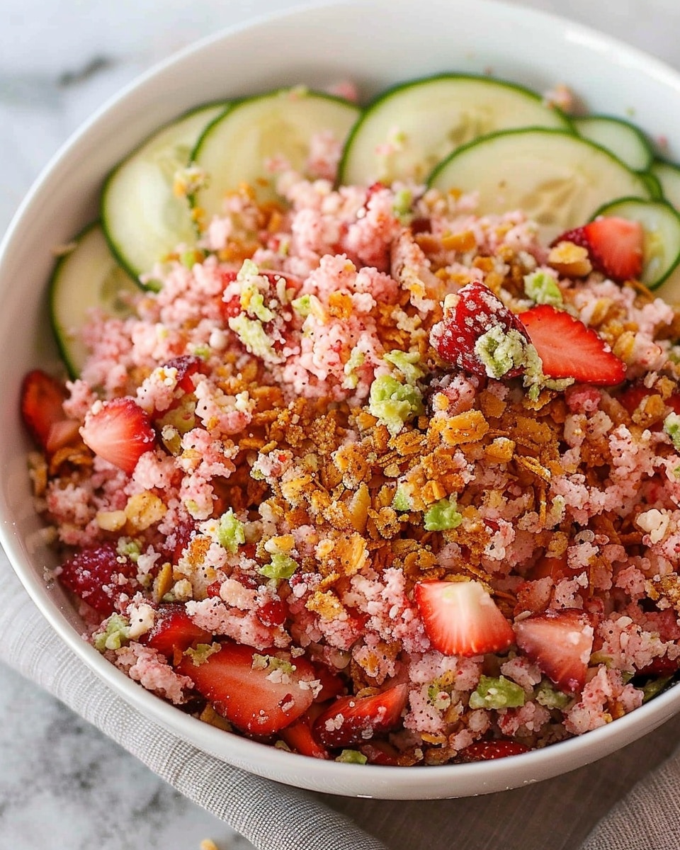 Ho to make Strawberry Crunch Salad with Champagne Vinaigrette