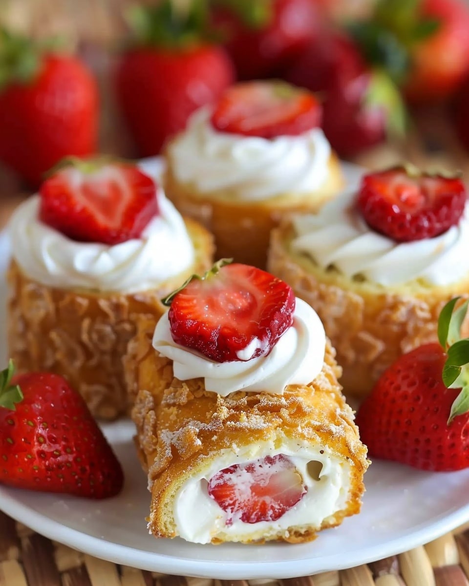 Strawberry French Toast Roll-Ups
