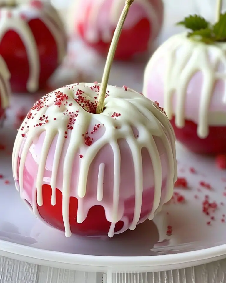 Strawberry Shortcake Candy Apples