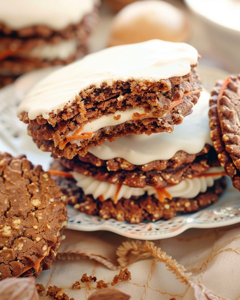 Sugar-Free Carrot Cake Sandwich Cookies
