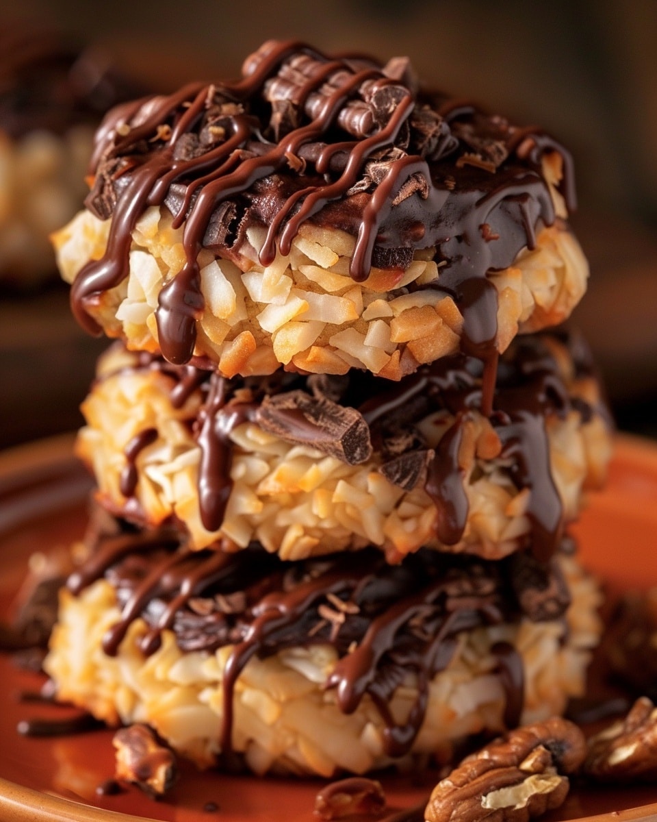 Sugar-Free Chocolate Caramel Coconut Cookies