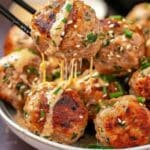 Tender Korean BBQ Meatballs with Spicy Mayo Dip