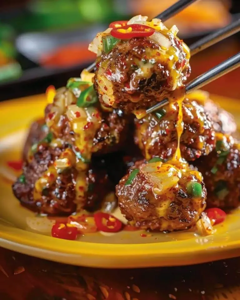 Tender Korean BBQ Meatballs with Spicy Mayo Dip