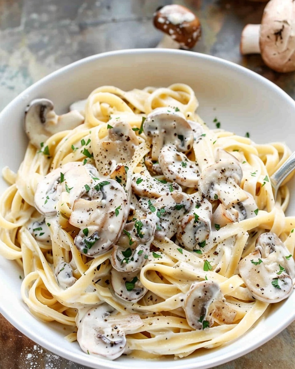 Creamy 30 Minute Mushroom Tagliatelle Pasta