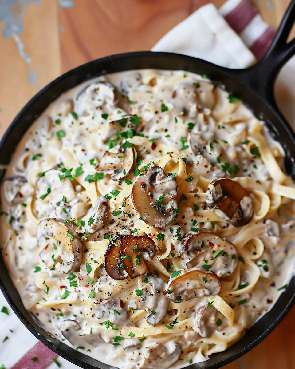 Creamy 30 Minute Mushroom Tagliatelle Pasta