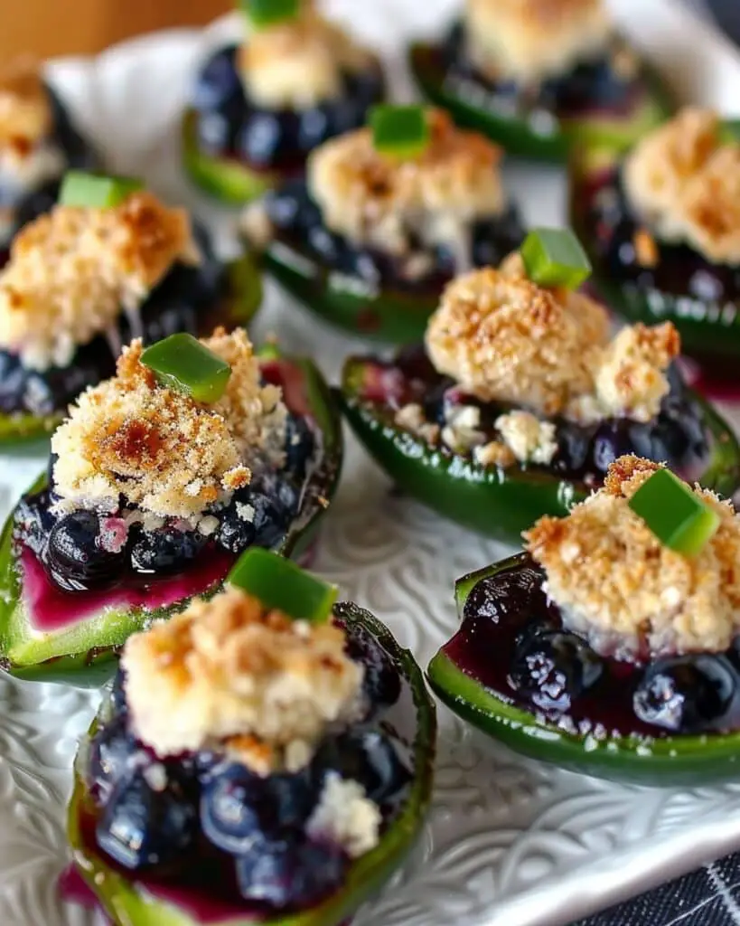Blueberry Brie Jalapeño Poppers