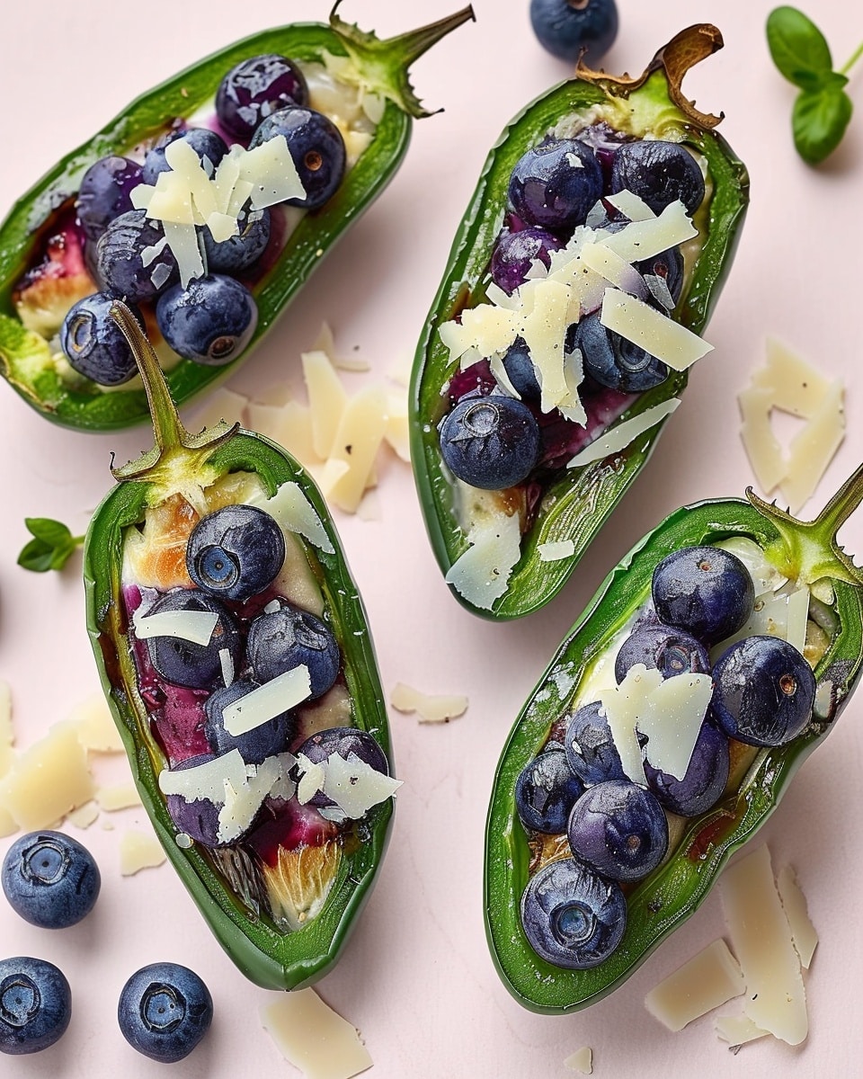 Blueberry Brie Jalapeño Poppers