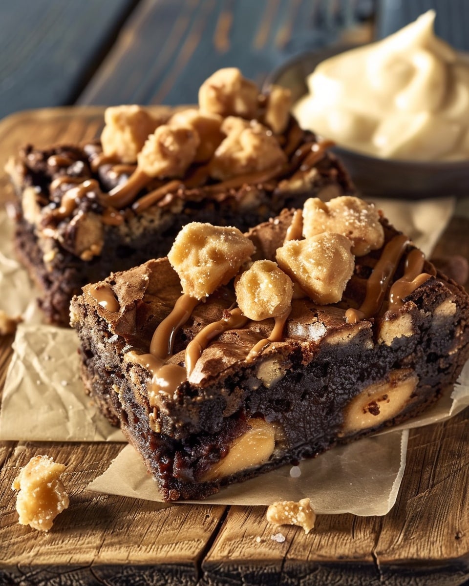 Brownie and Peanut Butter Tacos