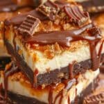 Ho to make Butterfinger Caramel Cheesecake Bars