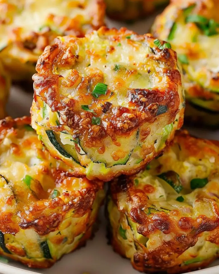 Cheesy Garlic Zucchini Bites