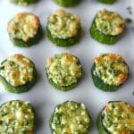 Cheesy Garlic Zucchini Bites