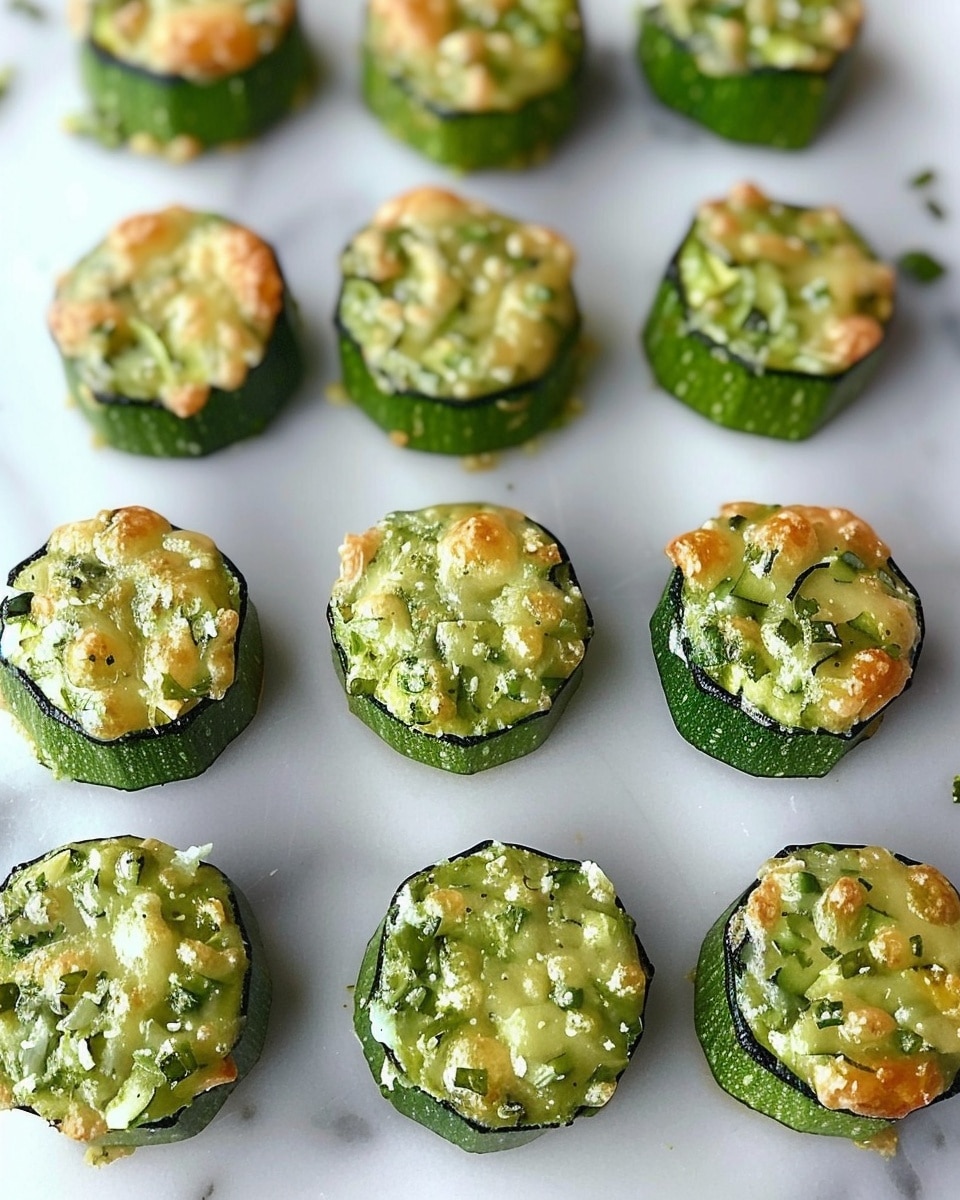 Cheesy Garlic Zucchini Bites