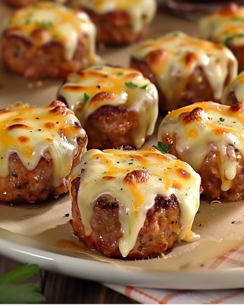 Ho to make Cheesy Stuffed Meatloaf Bites