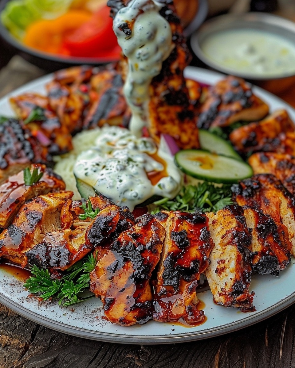 Chicken Shawarma with Creamy Garlic Sauce