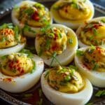 Cocktail-Infused Pickled Eggs with a Kick