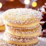 Cornstarch Alfajores with Dulce de Leche