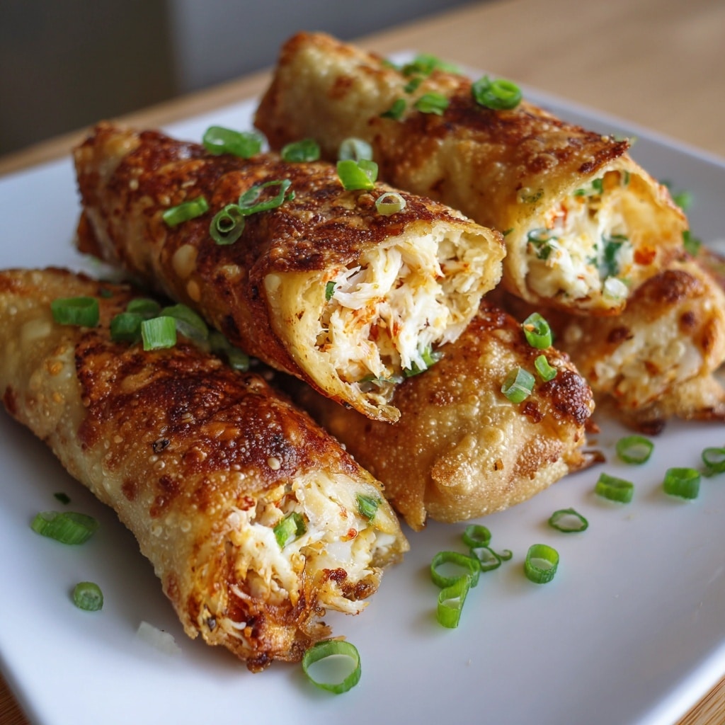 Crab Rangoon Egg Rolls