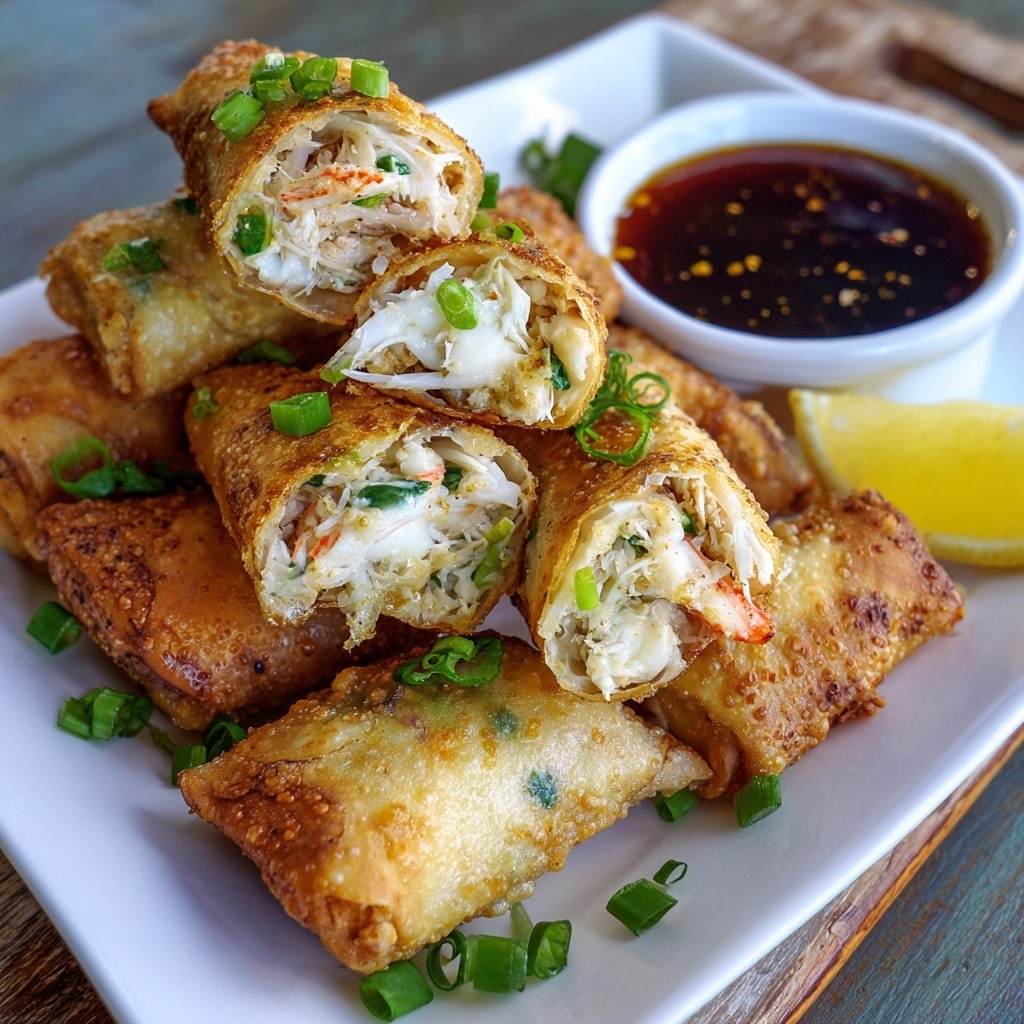 Crab Rangoon Egg Rolls