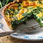 Crustless Cottage Cheese Spinach Quiche
