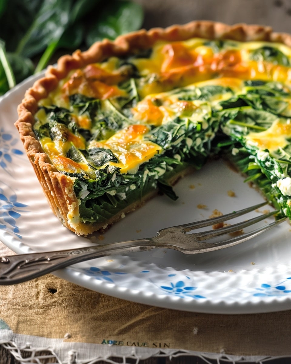 Crustless Cottage Cheese Spinach Quiche