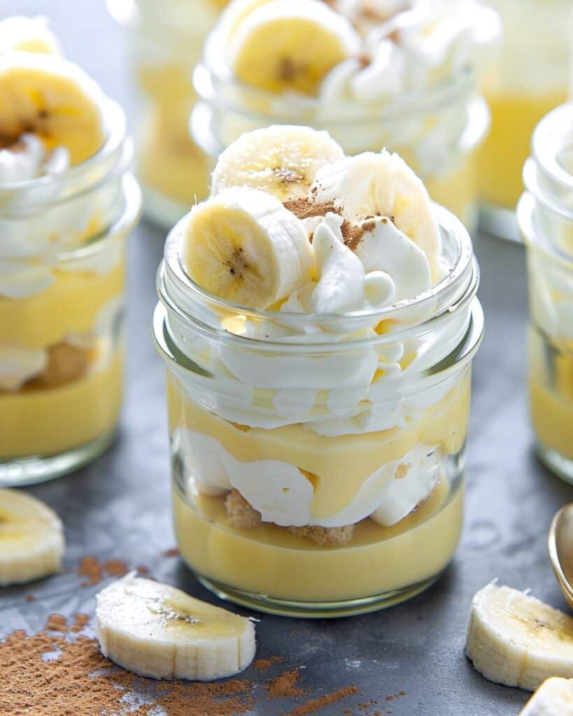 Easy Banana Pudding Jars