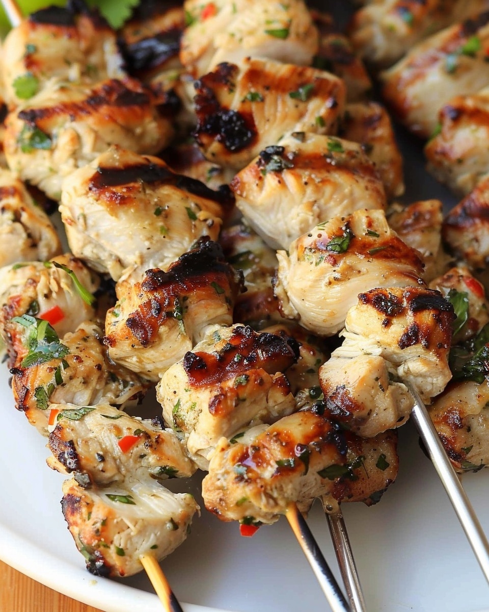 Grilled Thai Coconut Chicken Skewers
