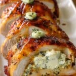 Apricot Ricotta Stuffed Chicken with Honey Thyme Drizzle