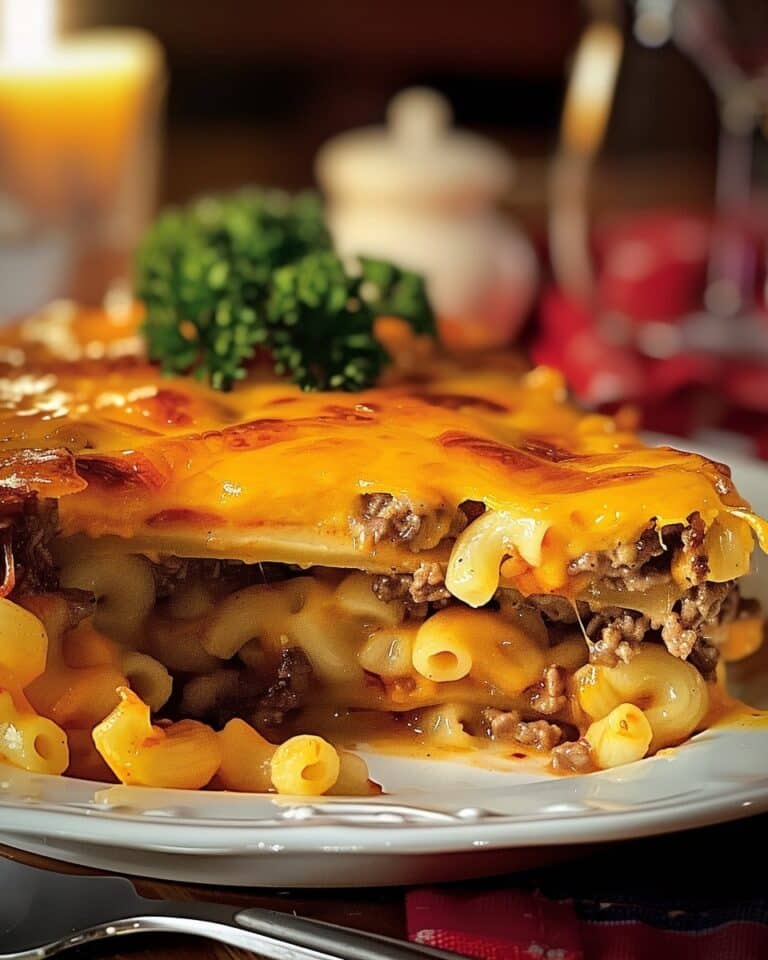 Mac Cheese Meatloaf Casserole