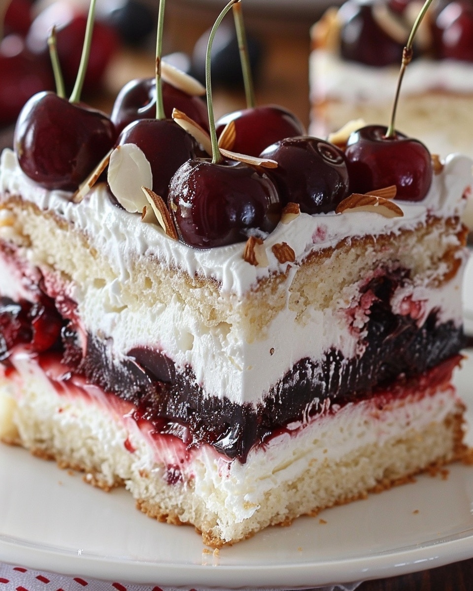 No Added Sugar Cherry Almond Cake
