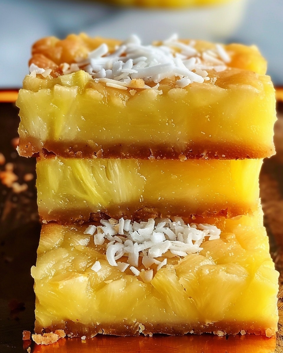 No Added Sugar Pineapple Coconut Bars