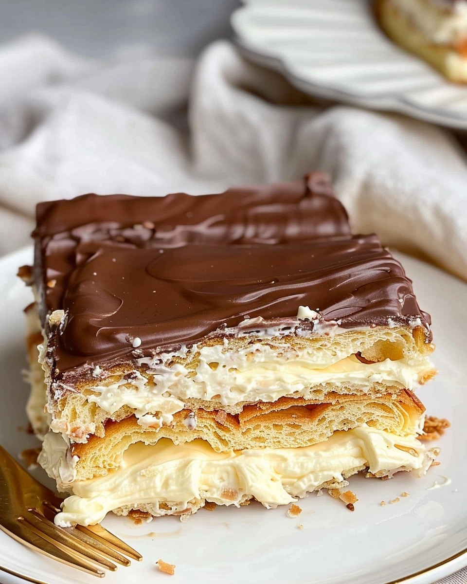 No-Bake Eclair Cake