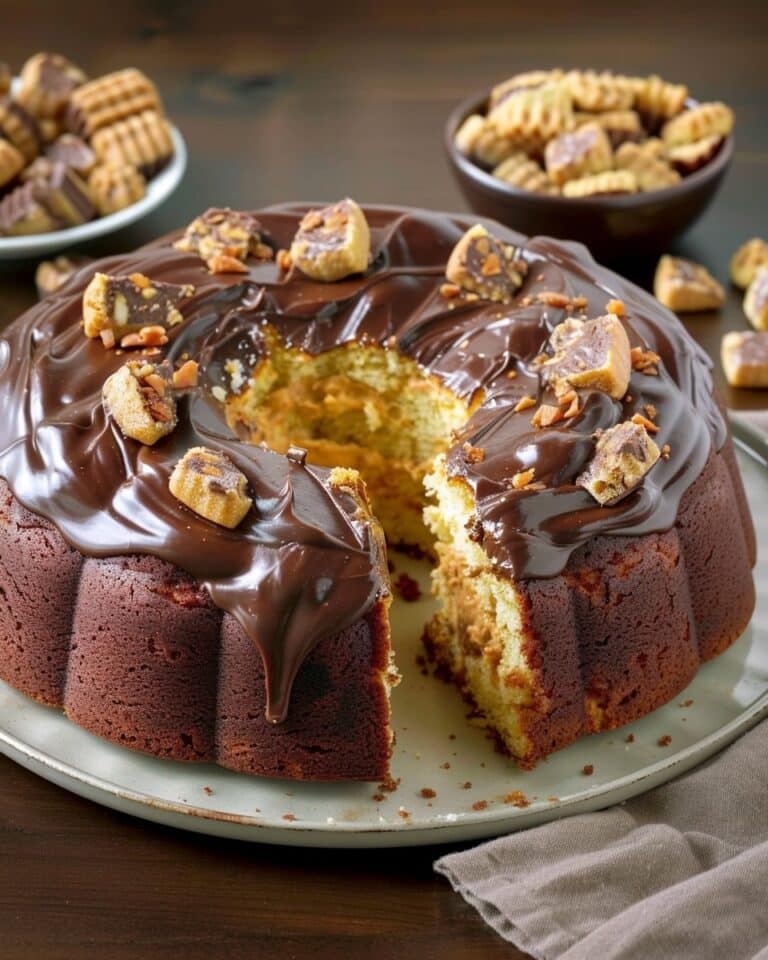 Peanut Butter Cup Dump Cake