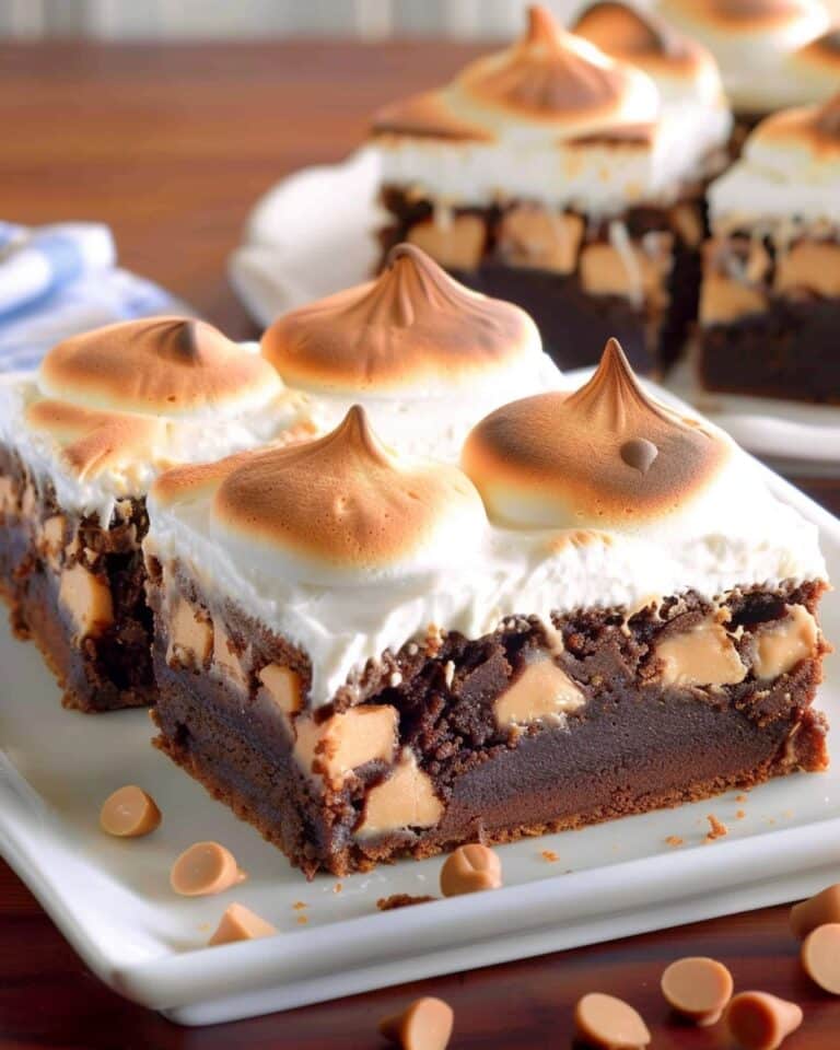 Peanut Butter S’mores Brownies