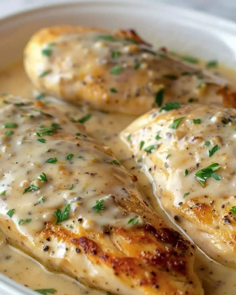 Smothered Cheesy Sour Cream Chicken