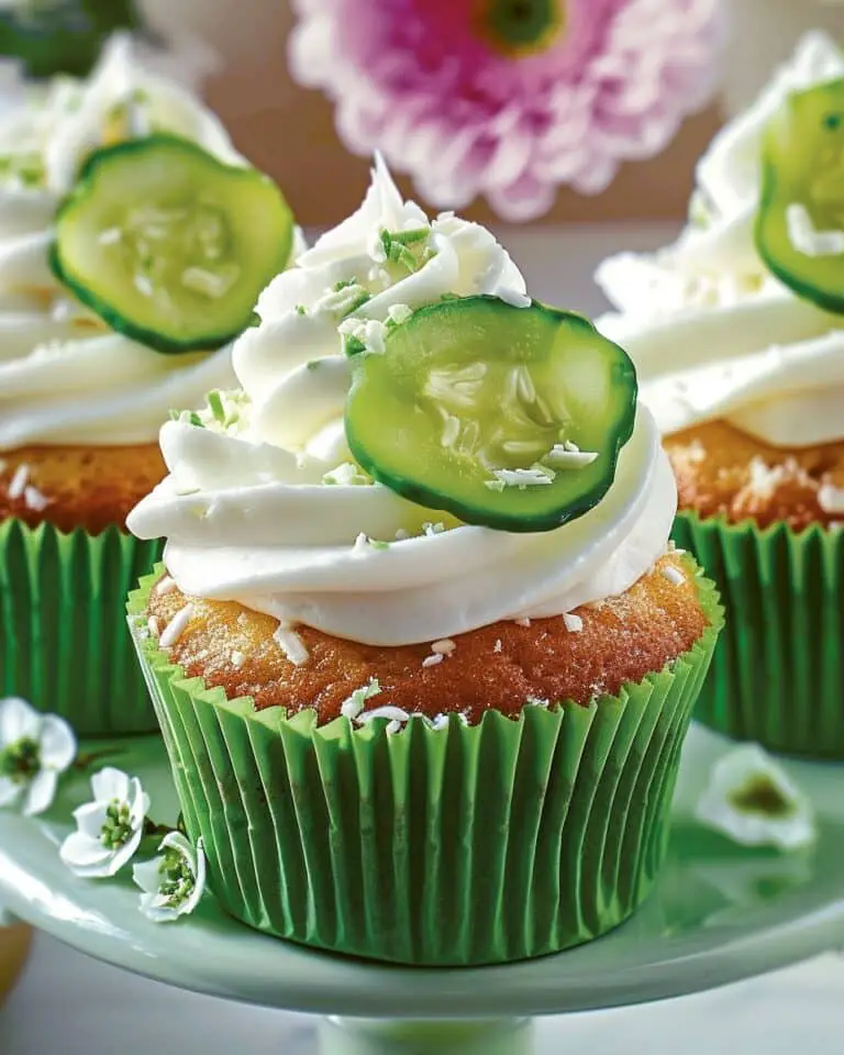 Tangy Pickle Cupcakes