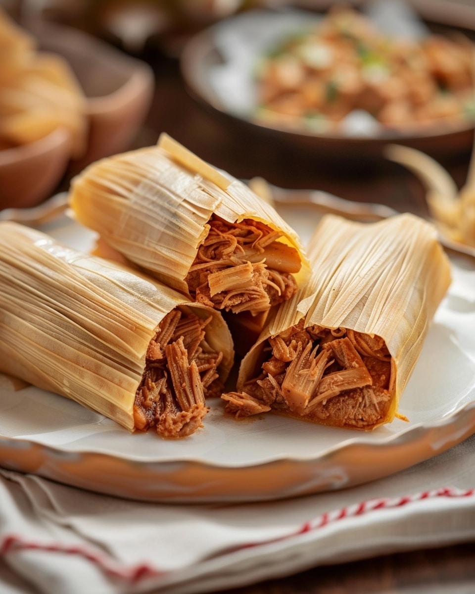 Traditional Tamales with Savory Filling