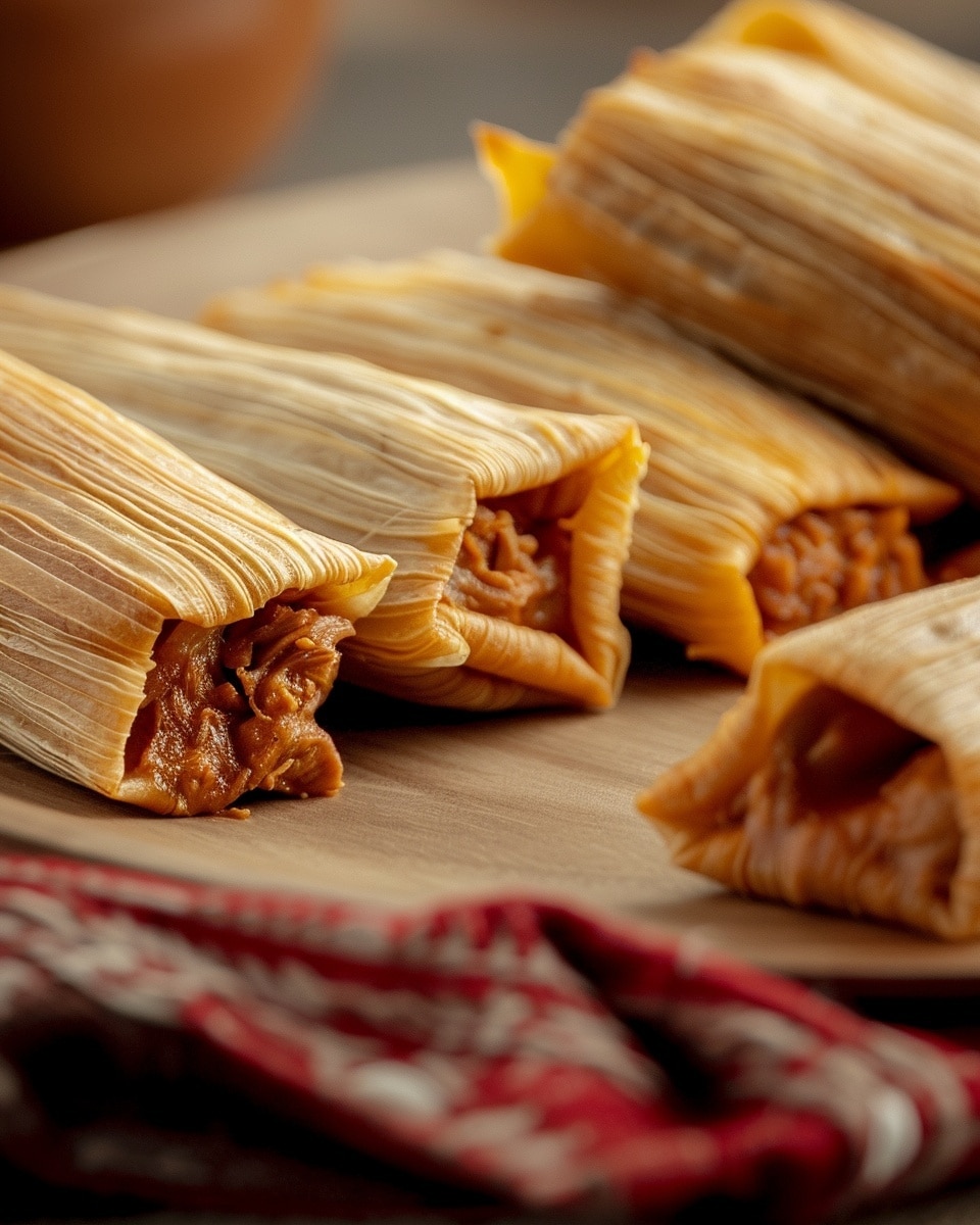 Traditional Tamales with Savory Filling