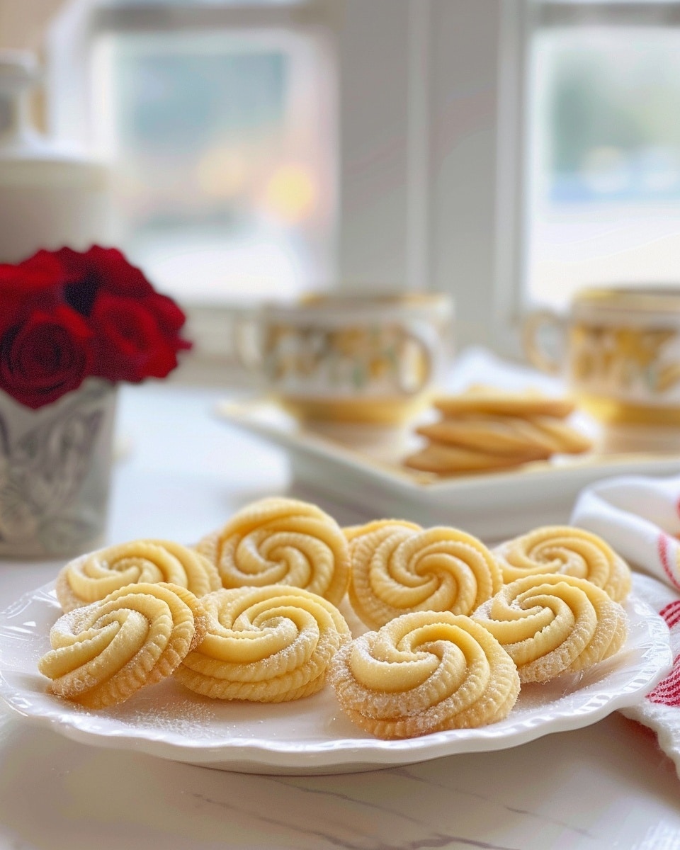 Whipped Italian Anise Shortbread Cookies