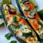 Zucchini Enchilada Boats